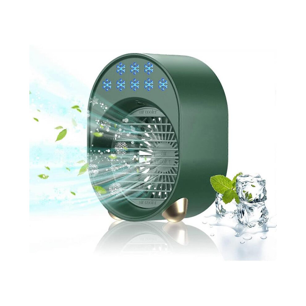Portable Air Conditioner, Mini Air Conditioner Fan, Air Cooler Portable Air Conditioner, Mini Air Conditioner Rechargeablegreen