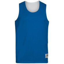 Jeugd vochtafvoerend polyester omkeerbaar mouwloos shirt - GOUD WIT - S(D0102H7YVQ6)