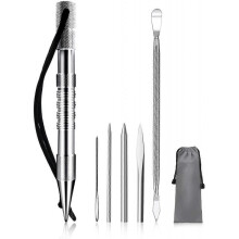 WILDAIR Marlin Spike with 6 Lacing Needles/Fids for Paracord or Leather Work Paracord FID Set