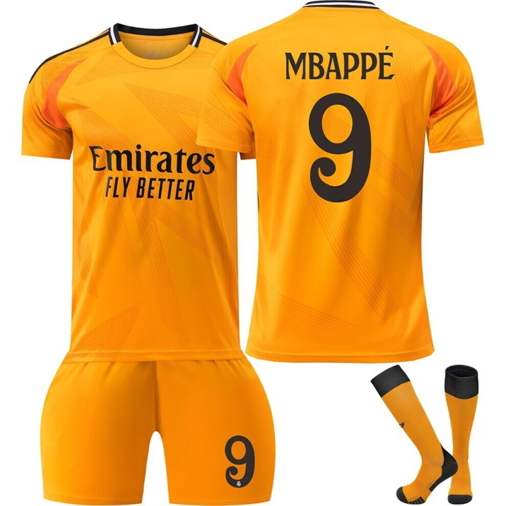 (20) 24/25 Madrid Soccer Activewear #9 Mbappe Football Fans Training Shirt Kits