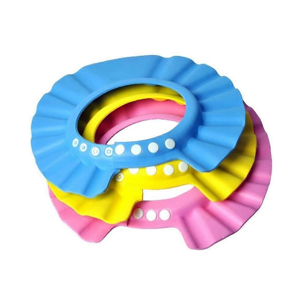 3Pcs/Lot Baby Hat Toddler Kids Shampoo Bath Shower Cap Wash Hair Shield Direct Visor Caps for Children Baby Care