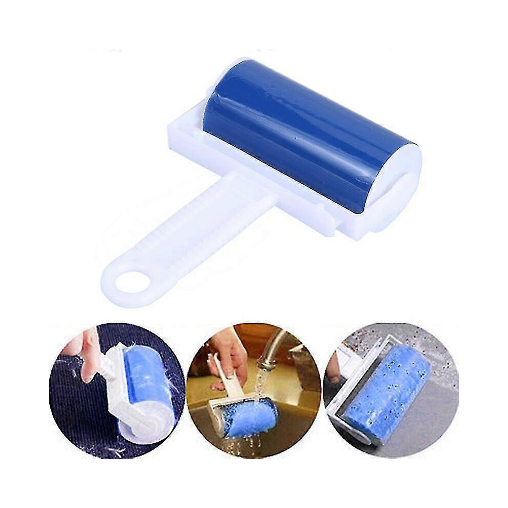 Lint Sticking Roller Washable Roller Dust Cleaner for Clothes Pet Hair Cleaning Household Dust Wiper Cleaning Tools