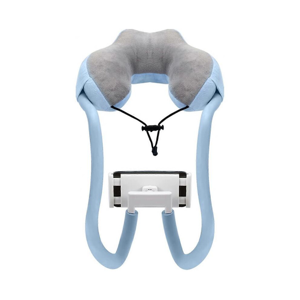 Phone neck holder, swan neck, 360 rotation, universal for 4"-11" devices, blue-image-OPC-PH27H2G-NEW