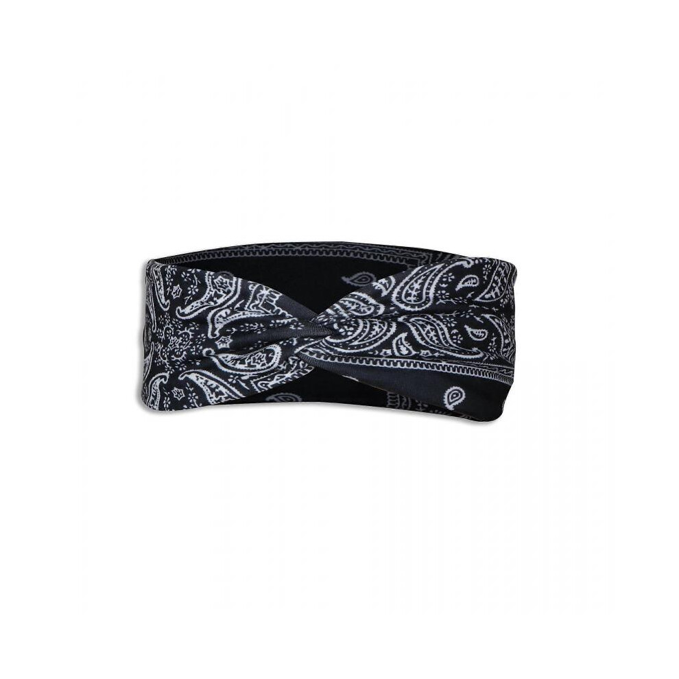 Headbands for Women, Wide Boho Headband Floral Hairband Head Scarfs Elastic Flower Turbans for Women Girls Yoga Sport Fitness