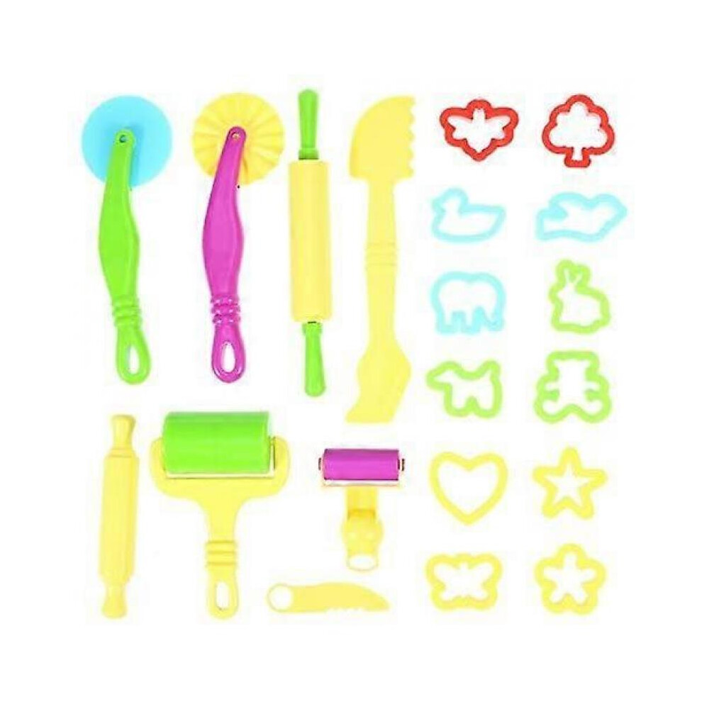 Clay Models Dough Tools Kit Smart Clay Tool Gift with Molds 20pcs Random Color