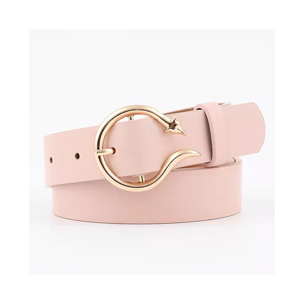 (Mink Pink)Ceinture femme tendance taille chic déco large cuir pu accessoire mode automne pour