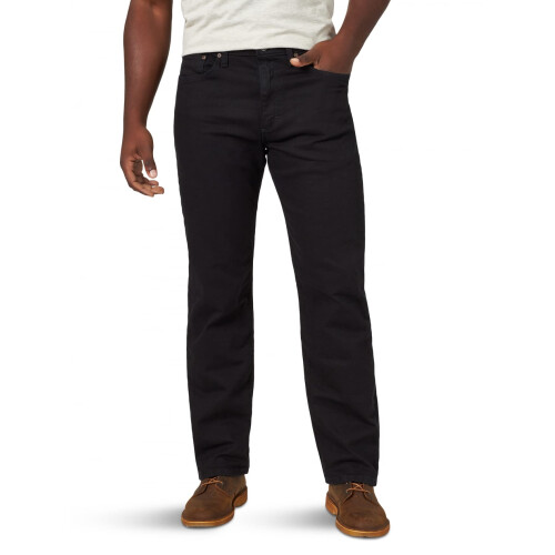 Wrangler Wrangler Authentics Ανδρικό Παντελόνι 5-Τσέπης Ίσιο, Μαύρο Flex, 36W x 28L