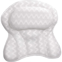 Bath Pillow Bathtub Ergonomic for Tub, Neck, Head, Shoulder Pillows Support Cushion Headrest