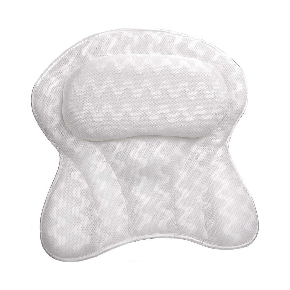 Bath Pillow Bathtub Ergonomic for Tub, Neck, Head, Shoulder Pillows Support Cushion Headrest