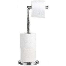 Free-standing Toilet Paper Stand Storage, Stainless Steel Toilet Paper Roll Holder, 15x42 Cm