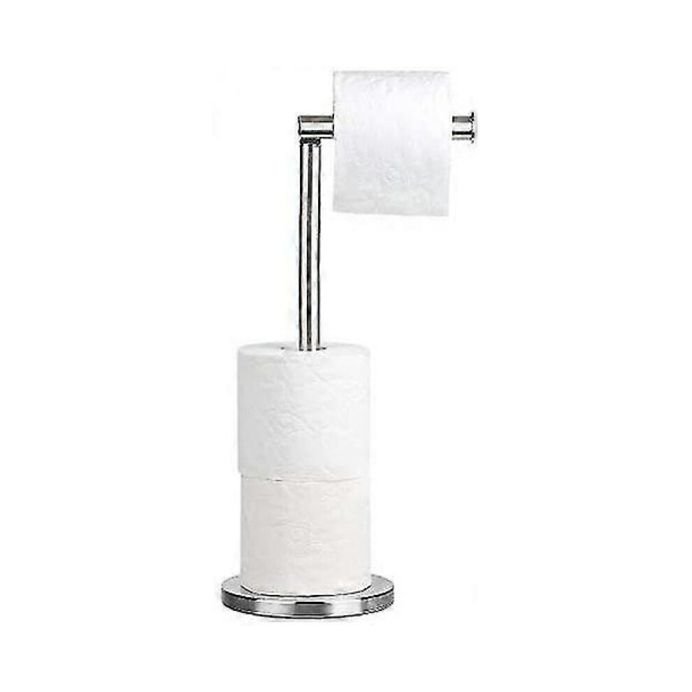 Free-standing Toilet Paper Stand Storage, Stainless Steel Toilet Paper Roll Holder, 15x42 Cm