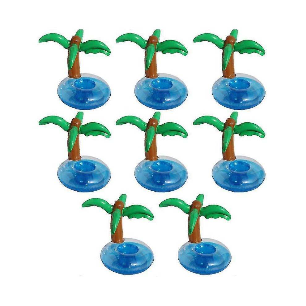 8pack Inflatable Floating Drinking Holders, Drink Floats Inflatable Cup Coasters for Pool Party