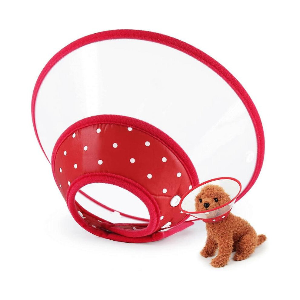 Pet Cone, Adjustable Lightweight Elizabethan Collar for Puppies, Small Dogs, Cats, Kittens and Rabbits