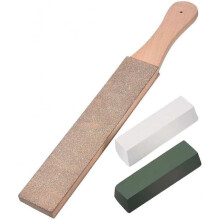 Pieces Leather Strop Band Composite Kit, 1 Piece Leather Honed Strop Block Stropping Leather Paddle Strop