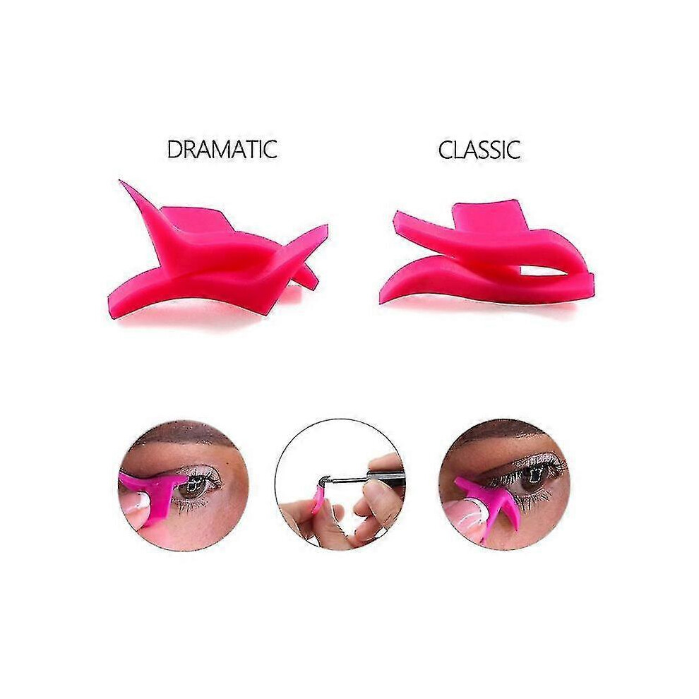 2 Pcs Eyeliner Template Model Stamp Makeup Aid Tools Sexy Silicone Eyeliner Stamps