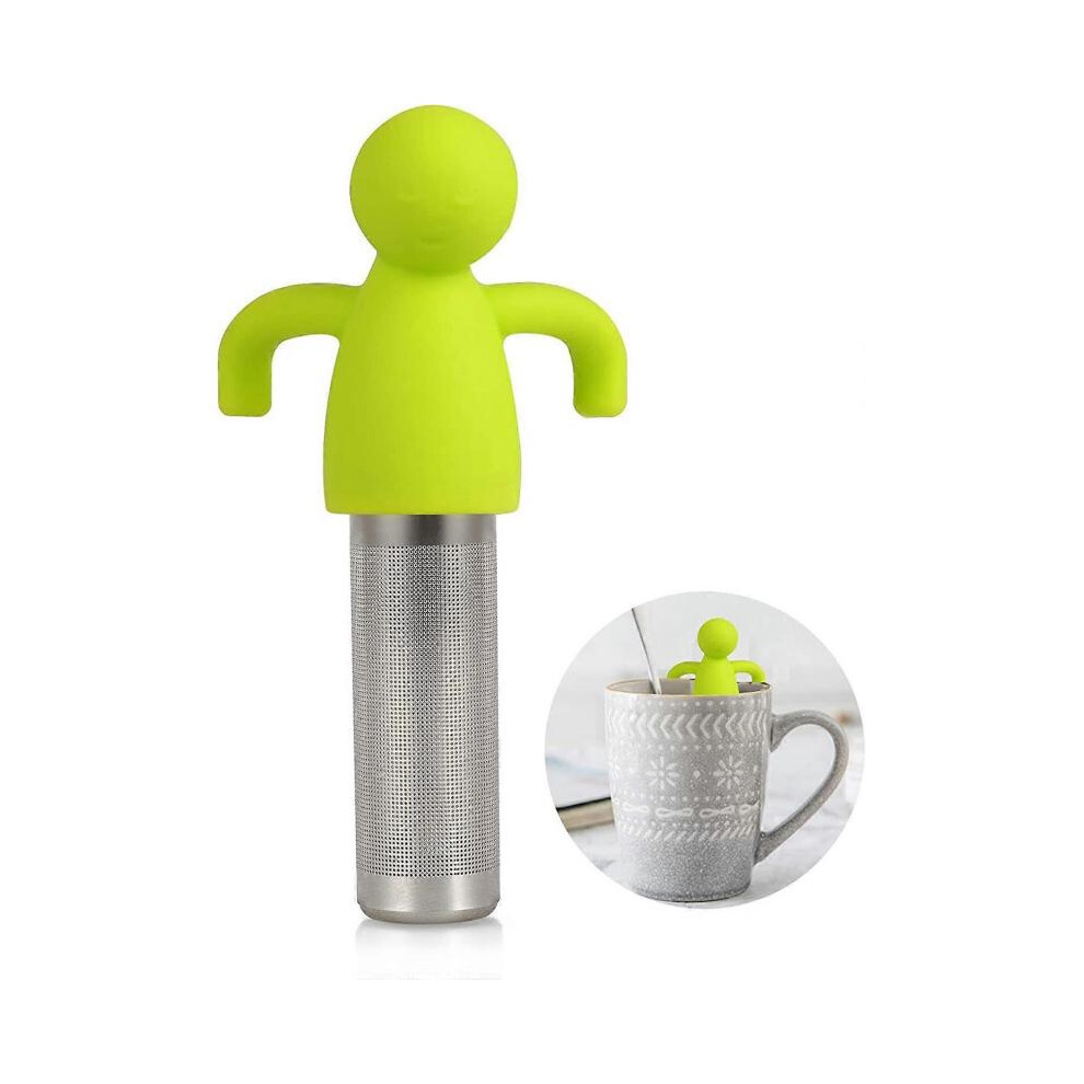 Tea Infuser for Loose Tea Extra Fine Mesh Tea Steeper with Cute Design Tea Strainer Ball with Silicone Handle