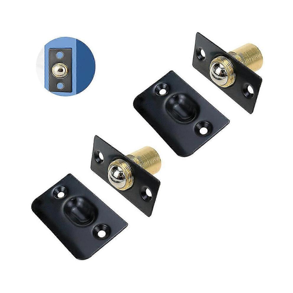 2pcs Cabinet Door Ball Catch, Stainless Steel Adjustable Roller Catch