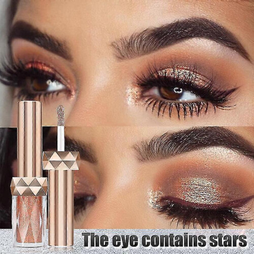 Liquid Eyeshadow Glitter Pearlescent Liquid Eyeshadow Waterproof Quick Drying Cosmetic 1