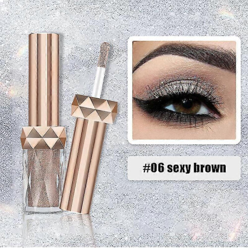 Liquid Eyeshadow Glitter Pearlescent Liquid Eyeshadow Waterproof Quick Drying Cosmetic