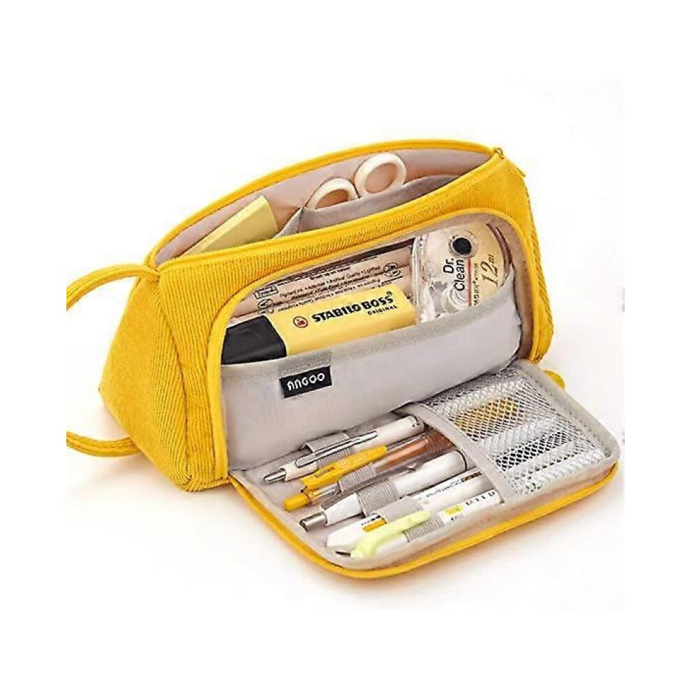 Large-capacity pencil case pencil bag simple stationery school university office storage box teen girls