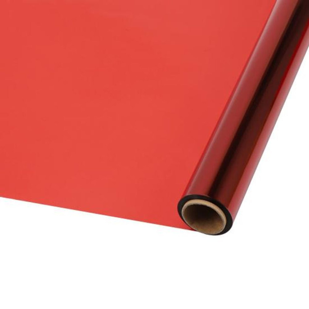 (red) 1 Roll 40cmx30m Cellophane Wrapping Paper Colorful Waterproof Heavy-duty Flower Diy Handicrafts Festival Gift Box Packaging Paper