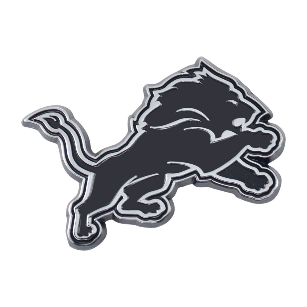 Detroit Lions Auto Emblem Premium Metal Chrome 842281115185