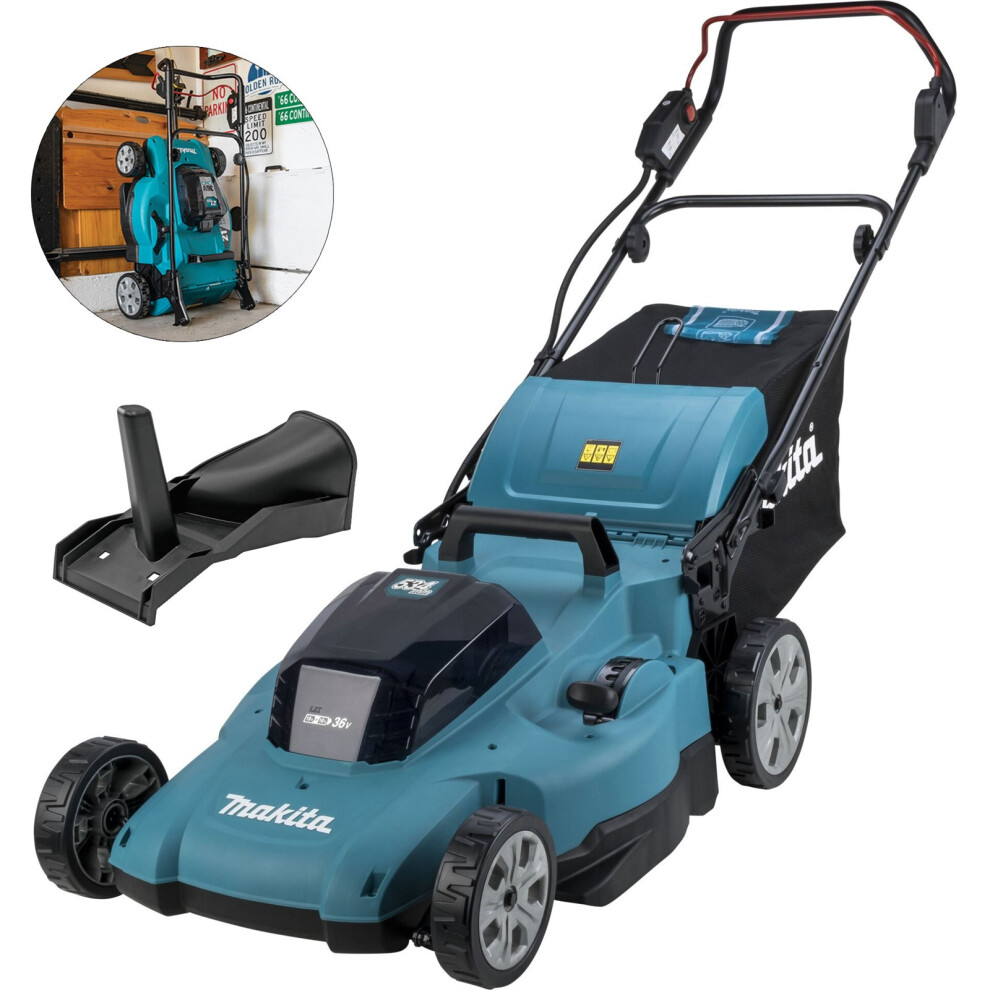 Makita DLM538Z Twin 18V / 36V LXT 530mm Adjustable Push Lawn Mower Bare