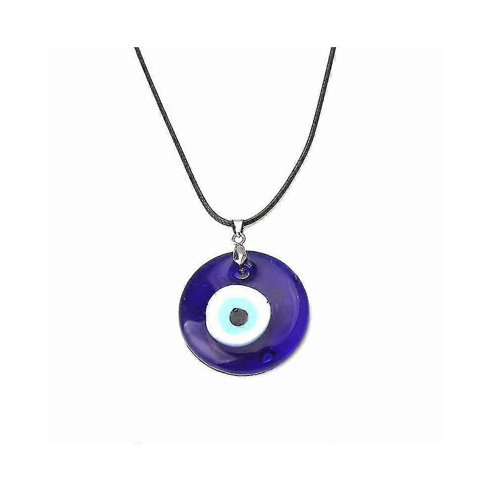 Turkey Evil Eye Protection Blue Eye Glass Lucky Charm Pendant Necklace Unisex