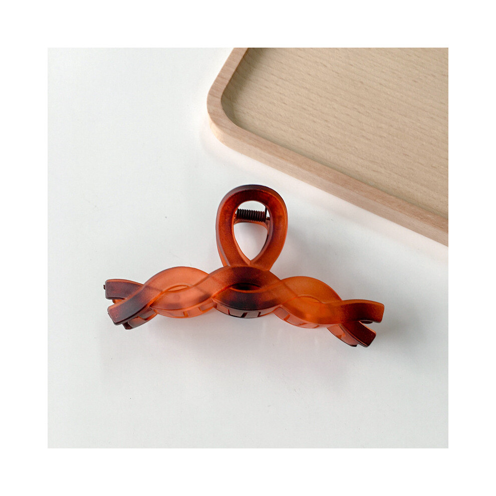 (Jelly Caramel)Pince à Cheveux Artistique Vintage Givrée Accessoire Cheveux Coloré avec Style Géométrique Femme pour
