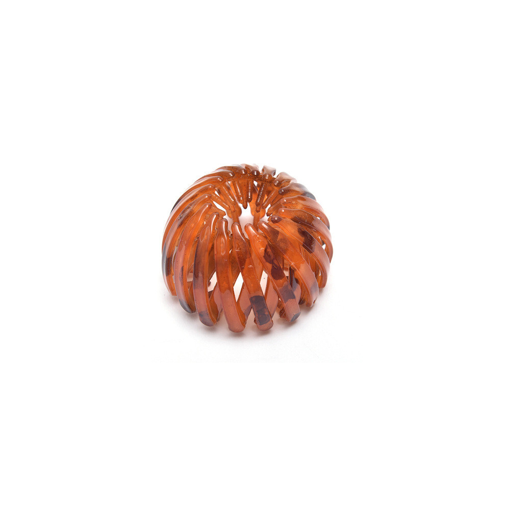 (Orange)Pince à Cheveux Tendance Forme Ovale Confortable Durable Résine Accessoire Cheveux Idéal Pour Coiffures Divers