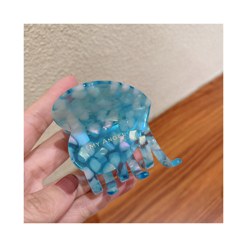 (Blue5cm)Accessoires Cheveux Acétate Premium avec Beau Design Papillon Parfait pour Femme