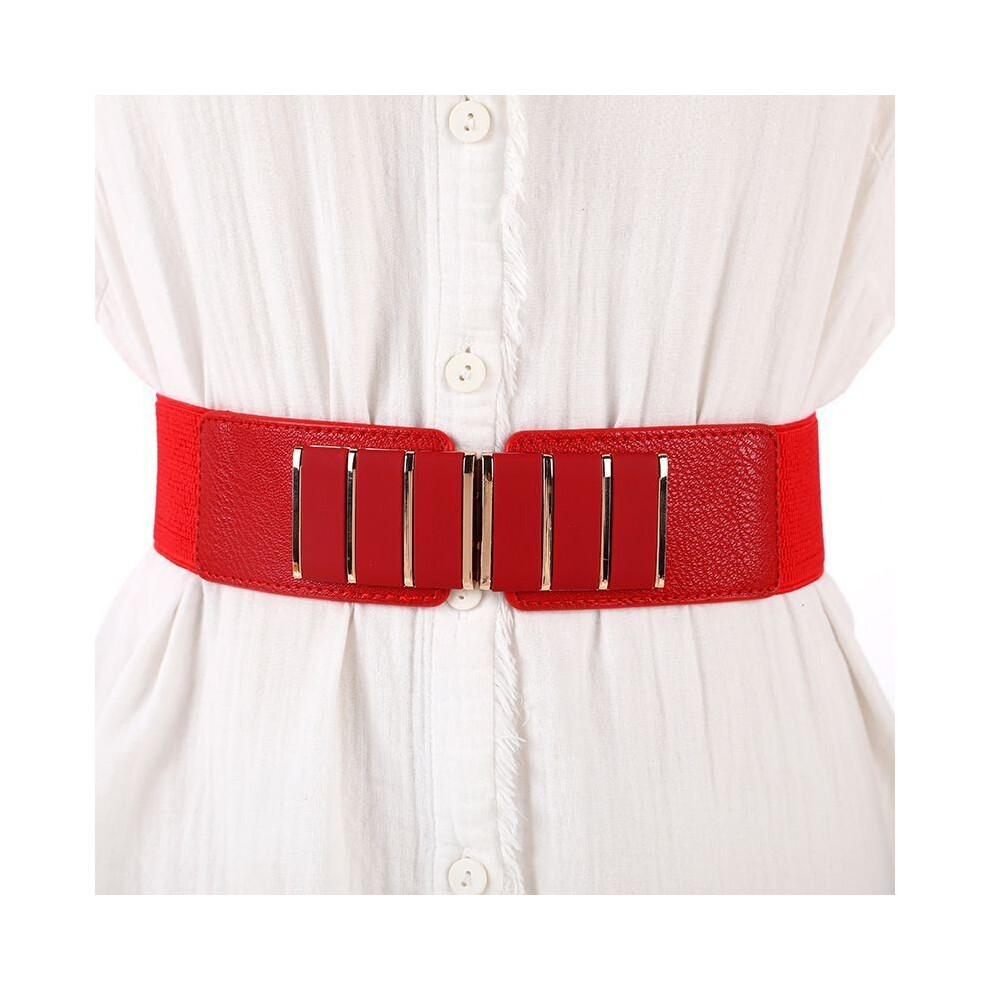 (992 Red)Ceinture cintre taille élastique à la mode pour femme idéale pour amincir silhouettes robe
