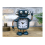 Compact Robot Style Desk Bedroom Clock | Blue 3