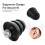 Reusable Silicone Earbuds, Waterproof Noise Cancelling Earbuds (Black) 6