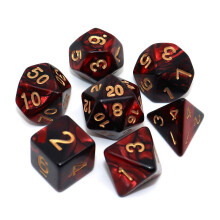 creebuy dnd trningar set rda svarta RPG-trningar fr fngelsehlor och drakar D & D MTG 7-die polyhedrala trningar