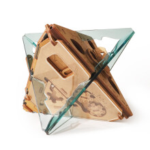 Puzzle Potato - Pulmalaatikko - 3D-aiheinen palapeli aikuisille - Puinen aarrearkku - Rahapulmalaatikko kteislahjaksi - Pakohuonepeli - Anti-Gravity
