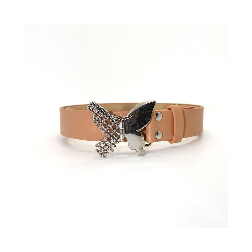 (Khaki)Pince papillon en métal polyvalent pour femme ceinture mode agrafe pour chaque saison armoire et