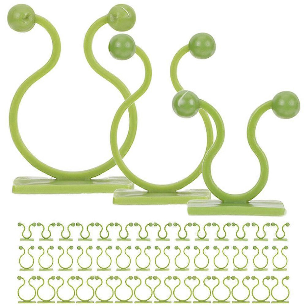 Kricely (As Show, One Size) 110Pcs Wall Plants Climber Sticky Wall Clips Wall Vine Fixture Clips Plant Fixture Clips