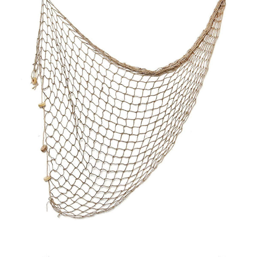 Kricely (As Show, One Size) Winomo 100*200Cm Mediterranean Style Decorative Fish Netting Marine Fishing Net Wall Decoration Photographing Background