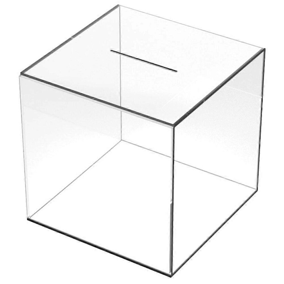 Kricely (As Show, One Size) Desktop Piggy Bank Acrylic Saving Pot Transparent Saving Bank Money Supply