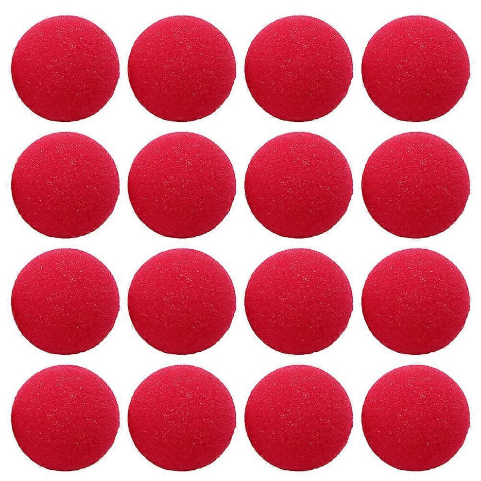 Kricely (As Show, One Size) 40Pcs Clown Sponge Nose Classic Clown Nose Ball For Masquerade Cosplay Party Red