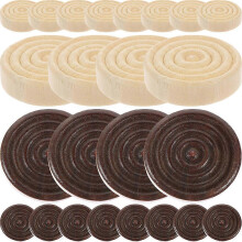 (As show, One size) 24pcs Wooden Backgammon Chess Pieces Checkers Pieces Board Game Accessory