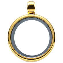 (4.00X4.00X0.50CM, One size) Photo Frame Charm Double-sided Memory Locket Pendant Necklace Pendant Photo Bezel Pendant