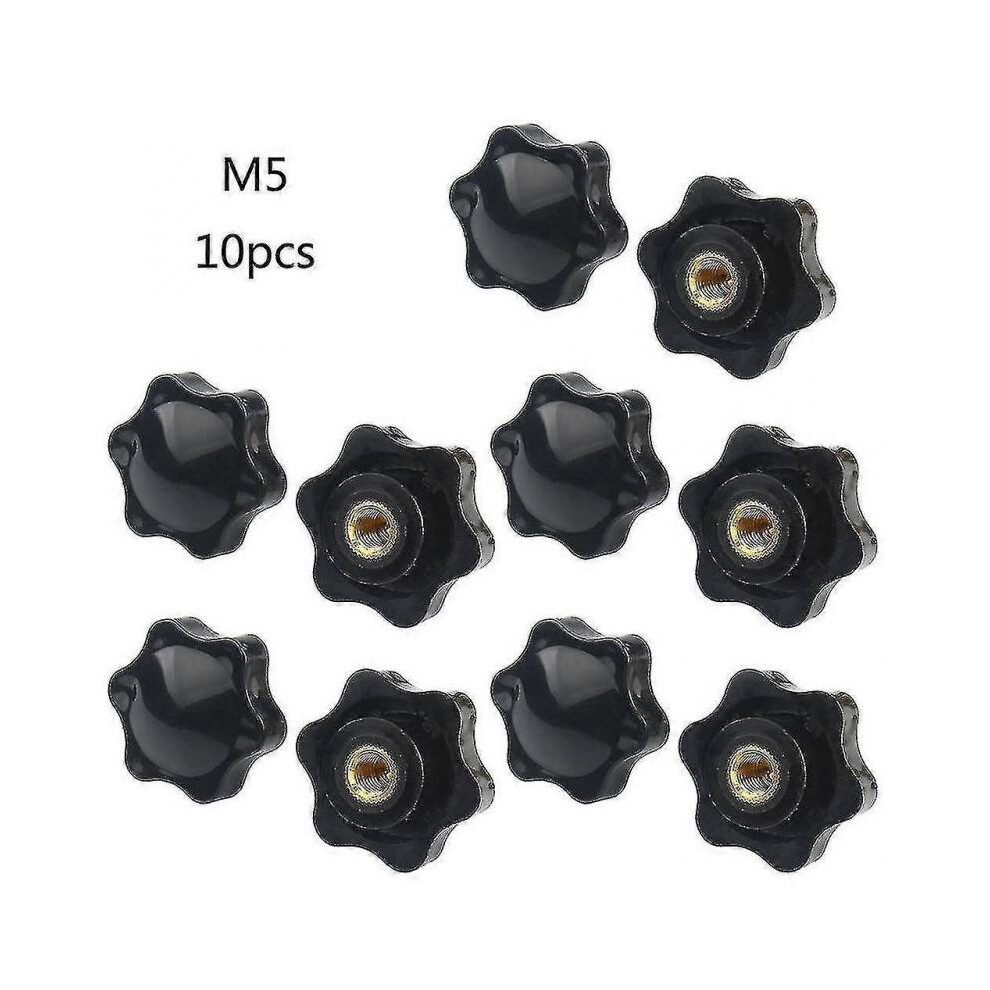 (M5) 10 Pcs M5/m6/m8/m10 Female Thread Hex Shaped Head Clamping Screw Knob Wing Nut-image-OPC-PH28DM9-NEW