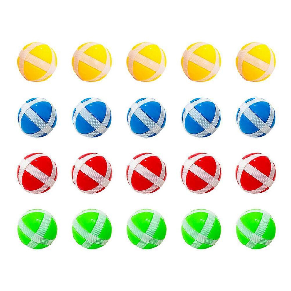 Kricely (As Show, One Size) 20Pcs Sticky Ball Set Plastic Sticky Balls Toys Darts Game Accessories For Kids