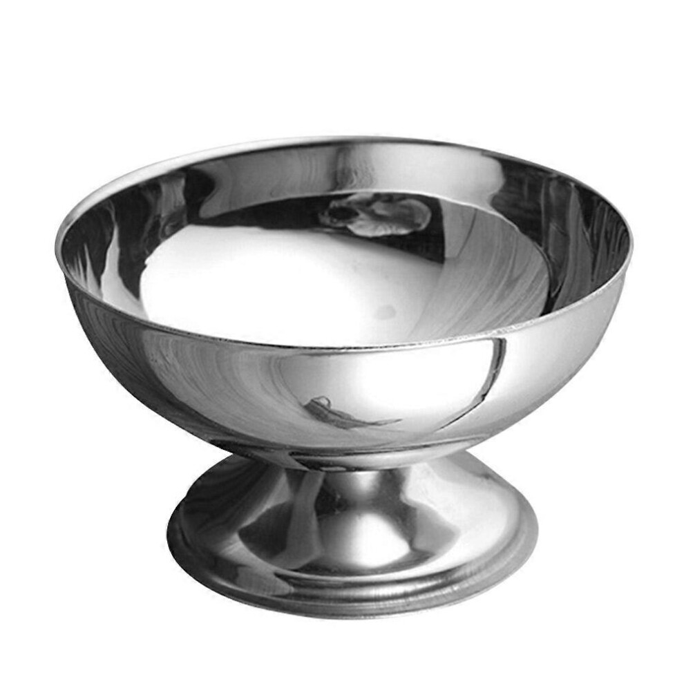 Kricely (As Show, One Size) 1Pc Stainless Steel Salad Cup Ice Bowl Dessert Fruit Snack Candy Cup Cream