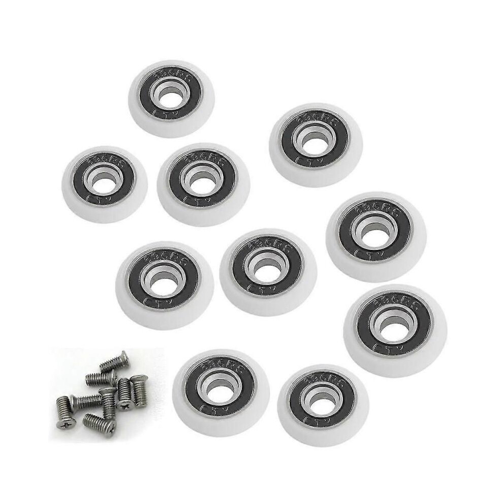 Set Of 8 Replacement Wheels for 19mm Diameter Shower Door-image-OPC-PH28FS5-NEW