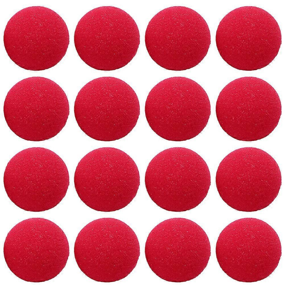 Kricely (As Show, One Size) 50Pcs Clown Sponge Nose Clown Nose Ball For Masquerade Cosplay Party Red