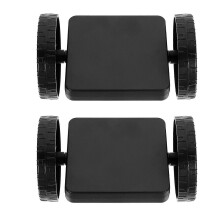 (As show, One size) 2pcs Intelligent Magnetic Construction Piece Magnetic Wheels for Kids /Children Brain Development (Random Style)