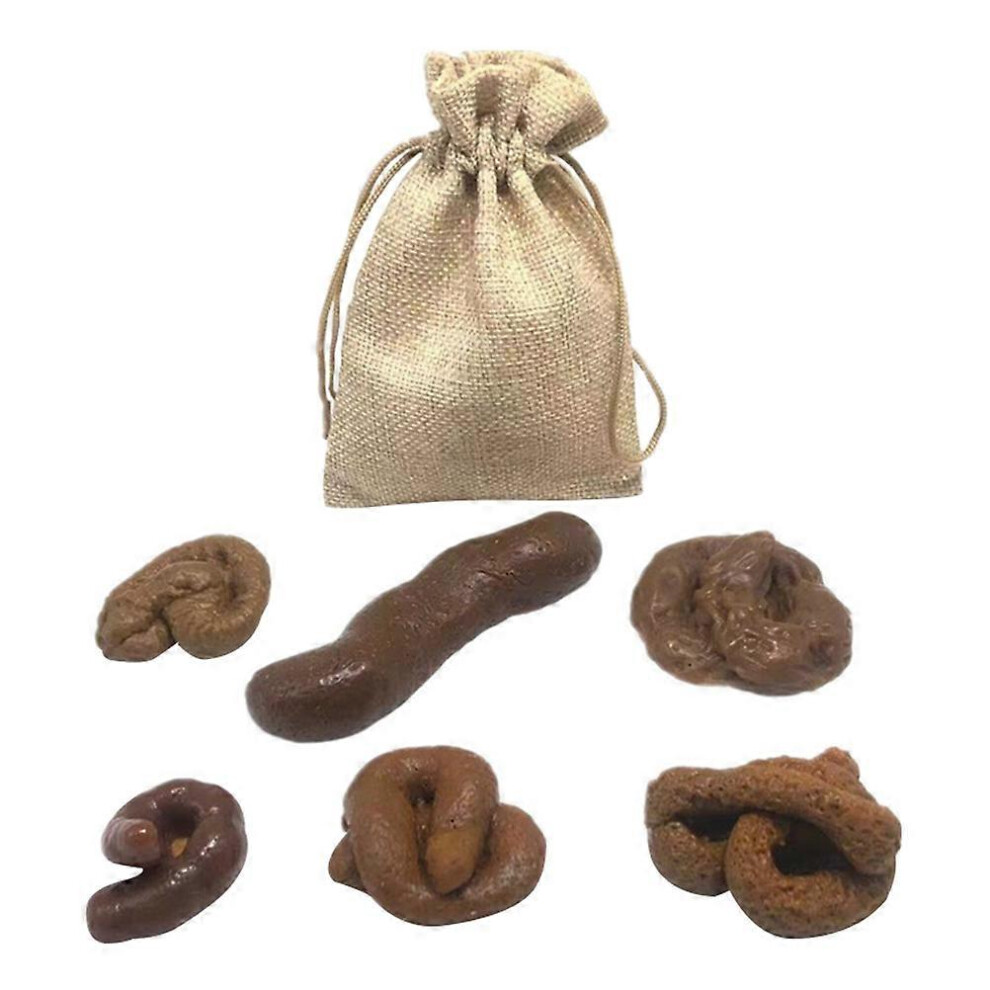 Kricely (As Show, One Size) 1 Set Of Imitation Poop Toy Decorative Poop Props Prank Plaything (Chocolate)
